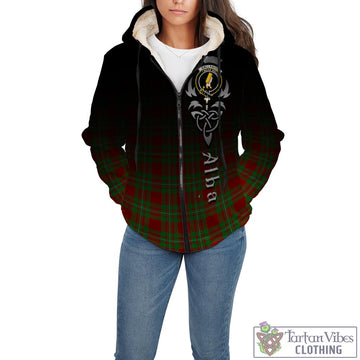 Callander Modern Tartan Sherpa Hoodie Featuring Alba Gu Brath Family Crest Celtic Inspired