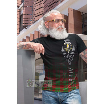 Callander Tartan Cotton T-shirt Featuring Alba Gu Brath Family Crest Celtic Inspired