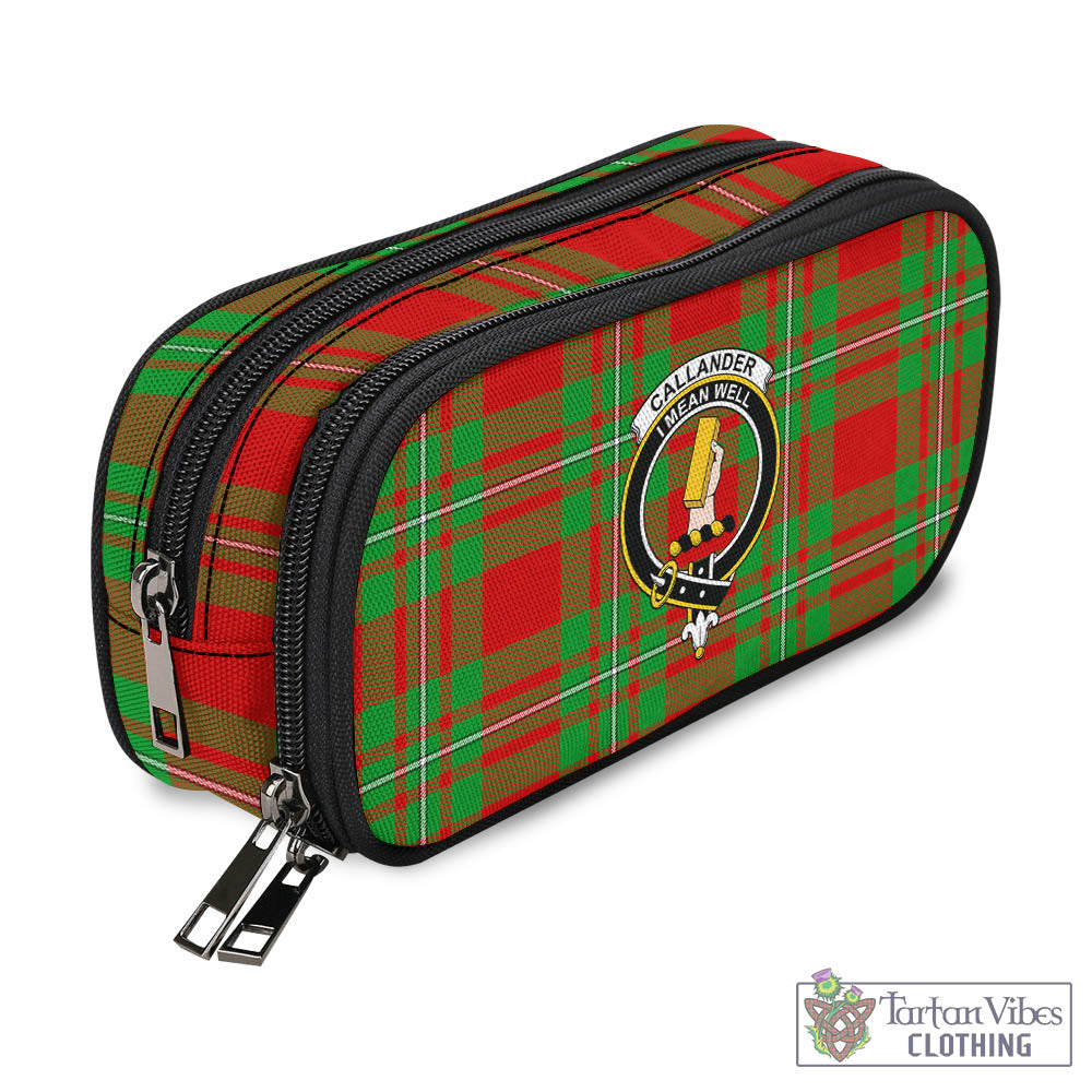 Tartan Vibes Clothing Callander Modern Tartan Pen and Pencil Case with Family Crest