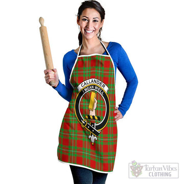 Callander Tartan Apron with Family Crest