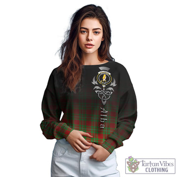 Callander Tartan Sweatshirt Featuring Alba Gu Brath Family Crest Celtic Inspired