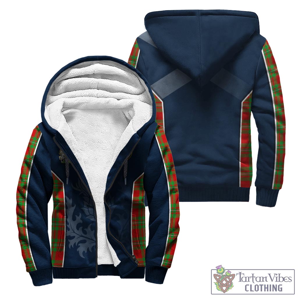 Tartan Vibes Clothing Callander Modern Tartan Sherpa Hoodie with Family Crest and Scottish Thistle Vibes Sport Style