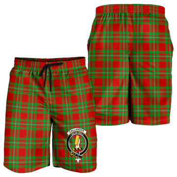 Callander Tartan Mens Shorts with Family Crest