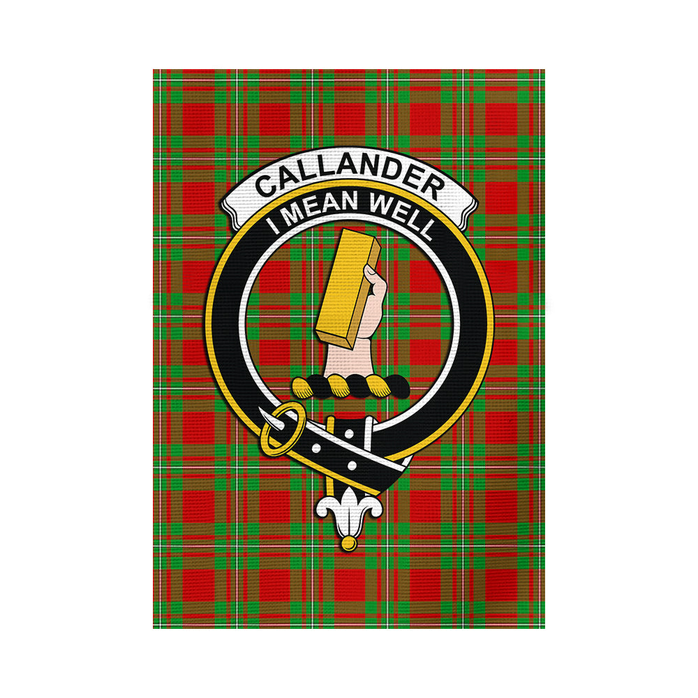Callander Tartan Garden Flag with Family Crest - Tartan Vibes Clothing