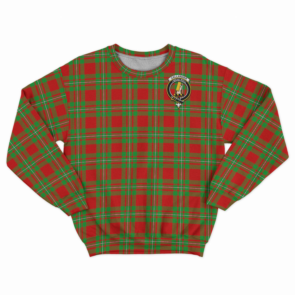 Callander Tartan Sweatshirt with Family Crest - Tartan Vibes Clothing