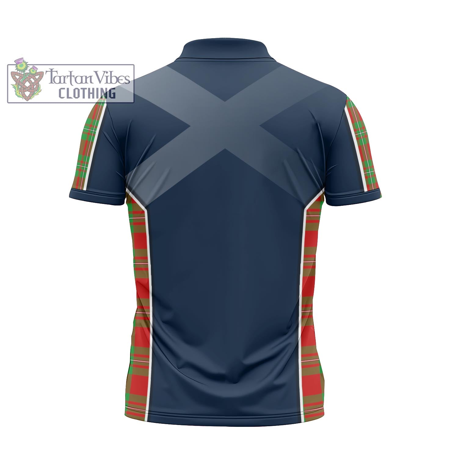 Tartan Vibes Clothing Callander Modern Tartan Zipper Polo Shirt with Family Crest and Lion Rampant Vibes Sport Style