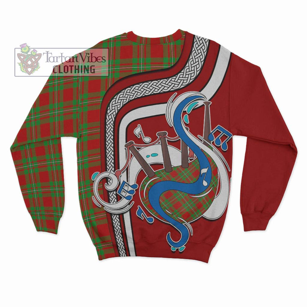 Callander Tartan Sweatshirt with Epic Bagpipe Style - Tartanvibesclothing Shop