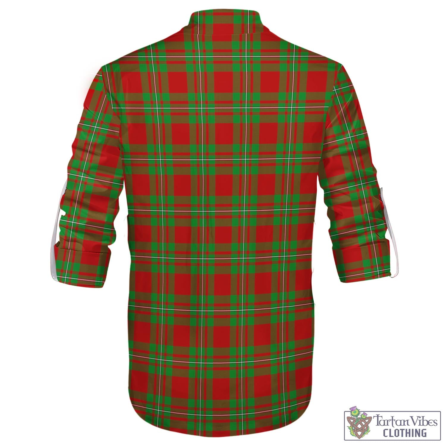 Tartan Vibes Clothing Callander Modern Tartan Men's Scottish Traditional Jacobite Ghillie Kilt Shirt