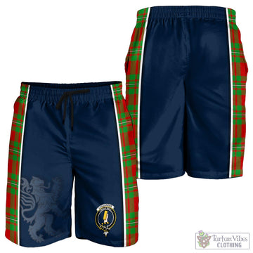 Callander Modern Tartan Men's Shorts with Family Crest and Lion Rampant Vibes Sport Style