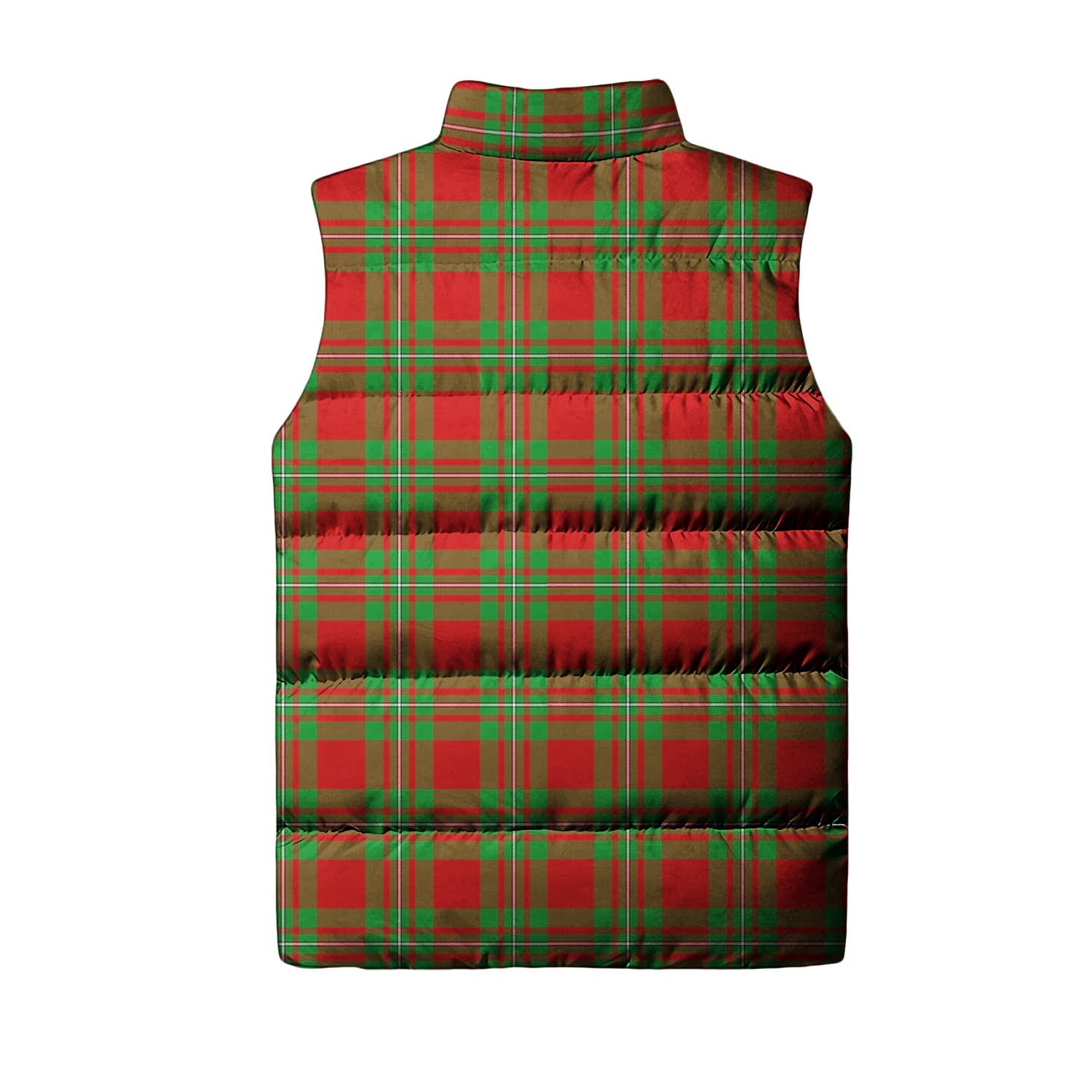 Callander Modern Tartan Sleeveless Puffer Jacket with Family Crest - Tartanvibesclothing