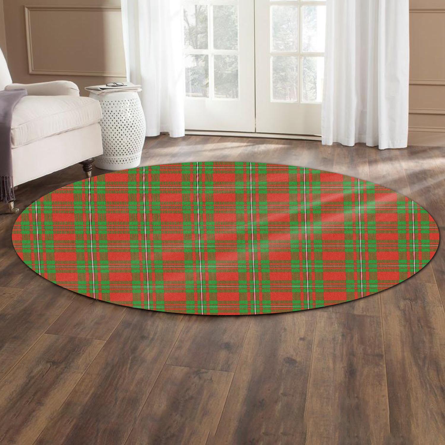 Callander Modern Tartan Round Rug - Tartanvibesclothing