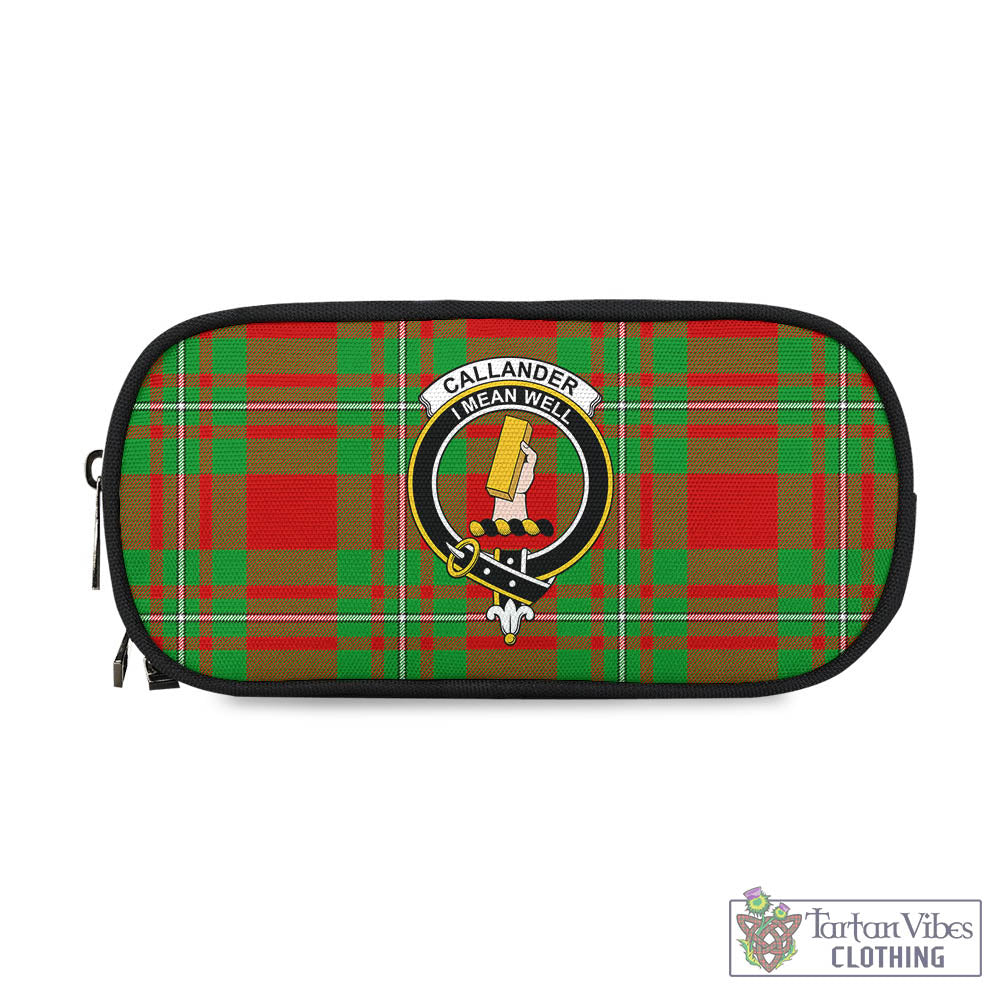 Tartan Vibes Clothing Callander Modern Tartan Pen and Pencil Case with Family Crest