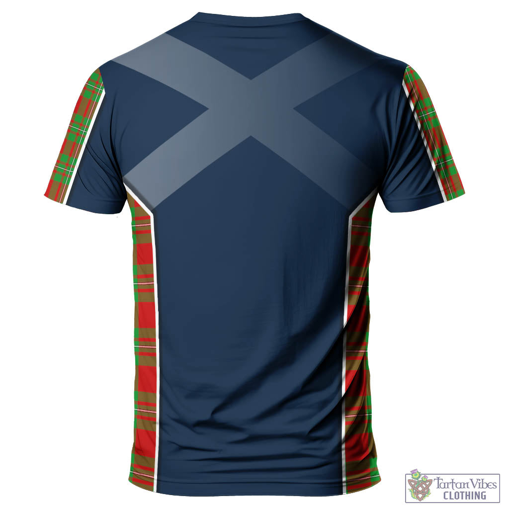 Tartan Vibes Clothing Callander Modern Tartan T-Shirt with Family Crest and Lion Rampant Vibes Sport Style