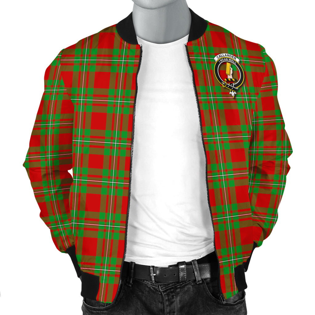 Callander Modern Tartan Bomber Jacket with Family Crest