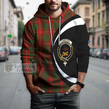 Cameron Tartan Hoodie with Family Crest Circle Style