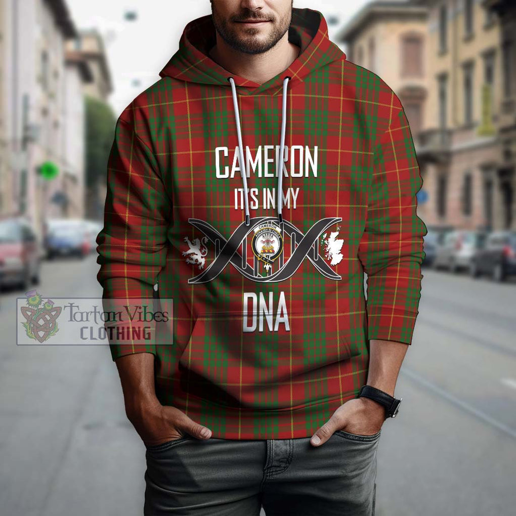 Cameron Tartan Hoodie with Family Crest DNA In Me Style Pullover Hoodie - Tartanvibesclothing Shop