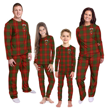 Cameron Tartan Pajamas Family Set with Family Crest