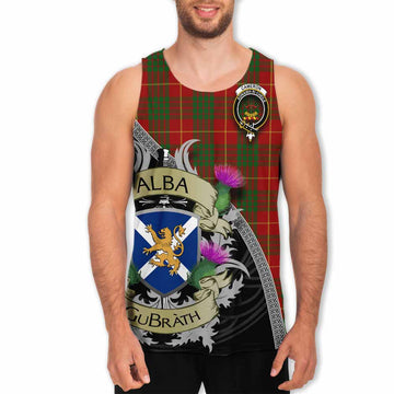 Cameron Tartan Family Crest Men's Tank Top Lion Rampant Royal Thistle Shield Celtic Inspired Men - Tartan Vibes Clothing