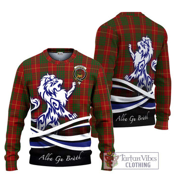 Cameron Tartan Ugly Sweater with Alba Gu Brath Regal Lion Emblem