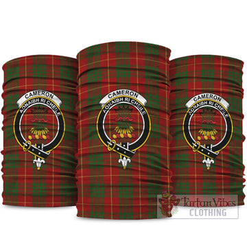 Cameron Tartan Neck Gaiters, Tartan Bandanas, Tartan Head Band with Family Crest