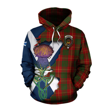 Cameron Tartan Family Crest Cotton Hoodie Scottish Thistle Celtic Inspired Pullover Hoodie XS - Tartan Vibes Clothing