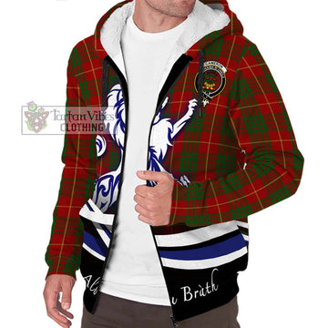 Cameron Tartan Sherpa Hoodie with Alba Gu Brath Regal Lion Emblem