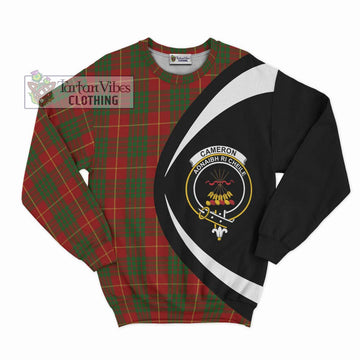 Cameron Tartan Sweatshirt with Family Crest Circle Style