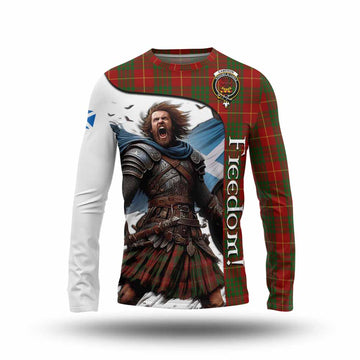 Cameron Crest Tartan Long Sleeve T-Shirt Inspired by the Freedom of Scottish Warrior