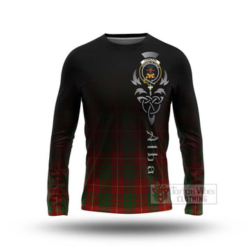 Cameron Tartan Long Sleeve T-Shirt Featuring Alba Gu Brath Family Crest Celtic Inspired