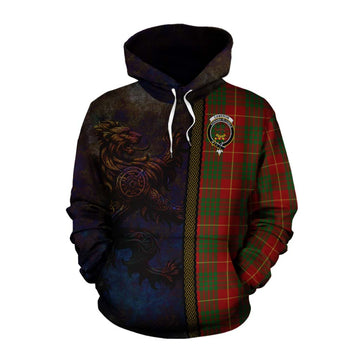 Cameron Tartan Family Crest Cotton Hoodie Alba Gu Brath Be Brave Lion Ancient Style Pullover Hoodie XS - Tartan Vibes Clothing