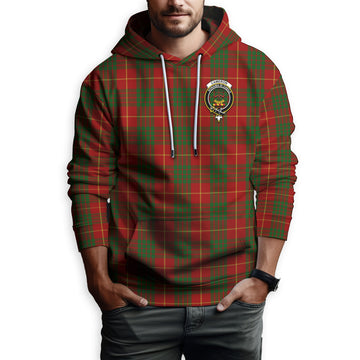 Cameron Tartan Hoodie with Family Crest