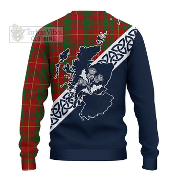 Cameron Tartan Ugly Sweater Featuring Thistle and Scotland Map