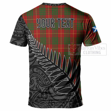 Cameron Crest Tartan T-Shirt with New Zealand Silver Fern Half Style