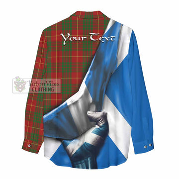 Cameron Tartan Women's Casual Shirt with Family Crest Scotland Patriotic Style