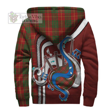 Cameron Tartan Sherpa Hoodie with Epic Bagpipe Style