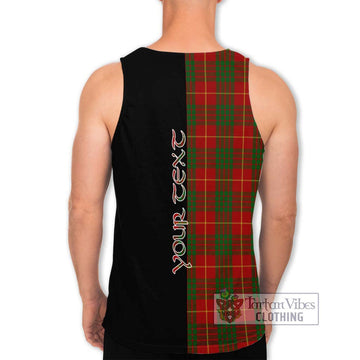 Cameron Tartan Men's Tank Top with Family Crest and Half Of Me Style