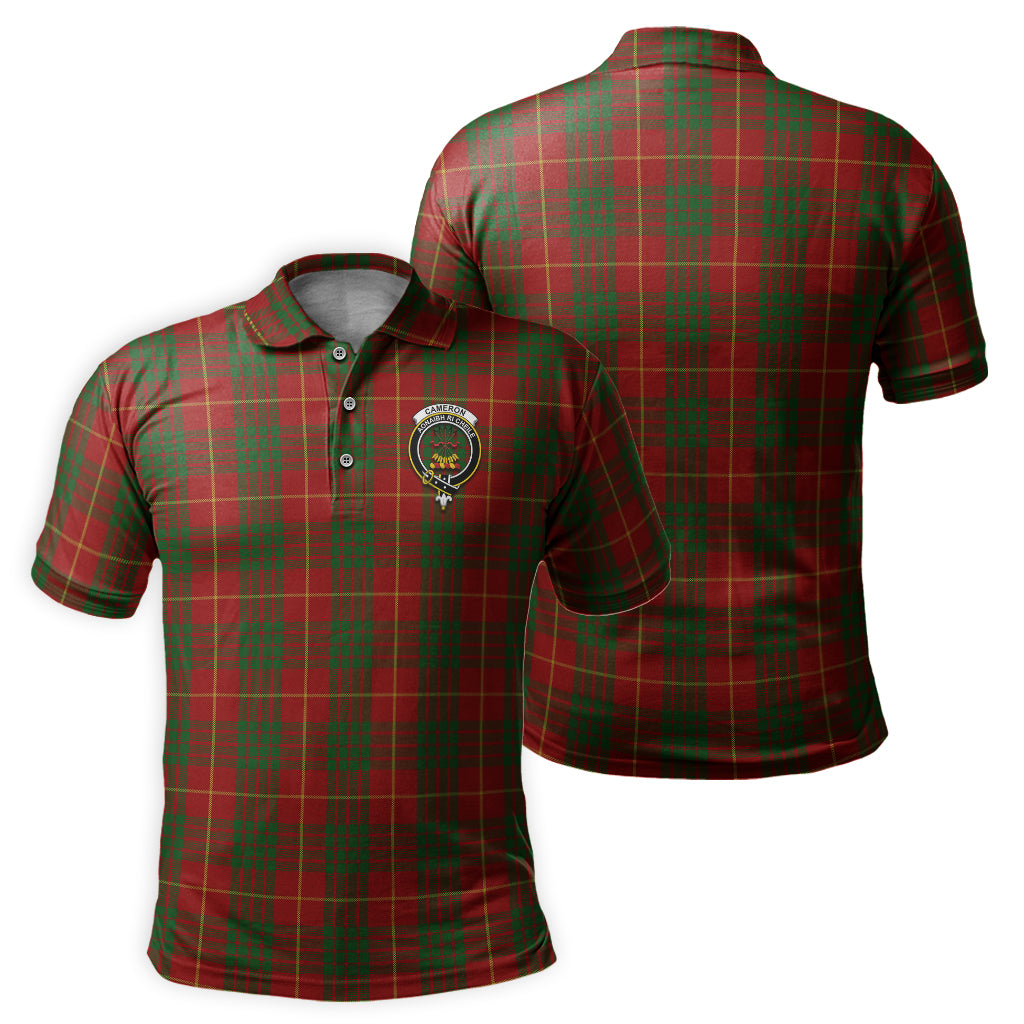 Cameron Tartan Men's Polo Shirt with Family Crest - Tartan Vibes Clothing