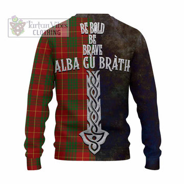 Cameron Tartan Family Crest Knitted Sweater Alba Gu Brath Be Brave Lion Ancient Style - Tartan Vibes Clothing