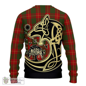 Cameron Tartan Ugly Sweater with Family Crest Celtic Wolf Style