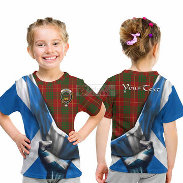 Cameron Tartan Kid T-Shirt with Family Crest Scotland Patriotic Style