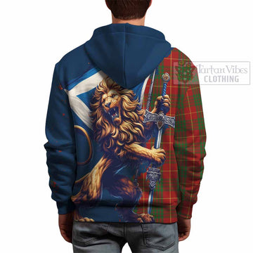 Cameron Tartan Family Crest Hoodie with Scottish Majestic Lion