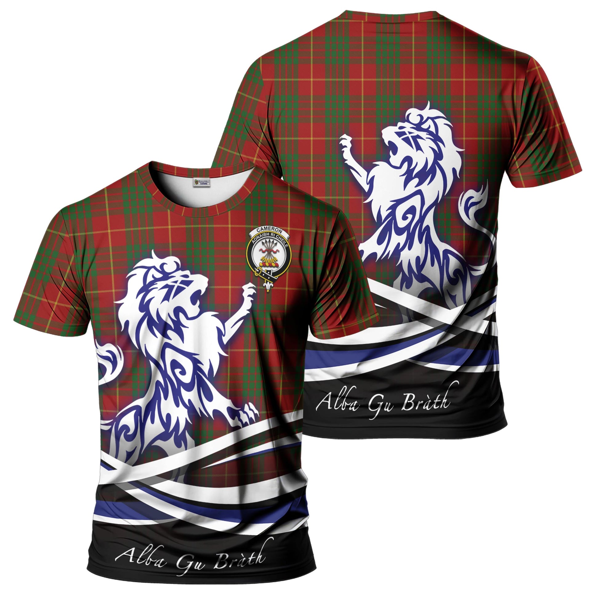 cameron-tartan-t-shirt-with-alba-gu-brath-regal-lion-emblem
