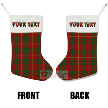 Cameron Tartan Christmas Stocking with Personalized Text