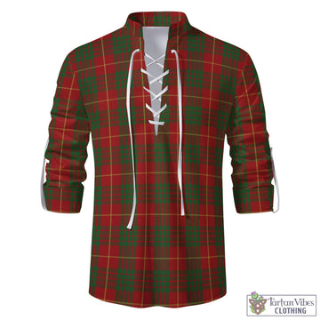 Cameron Tartan Men's Scottish Traditional Jacobite Ghillie Kilt Shirt