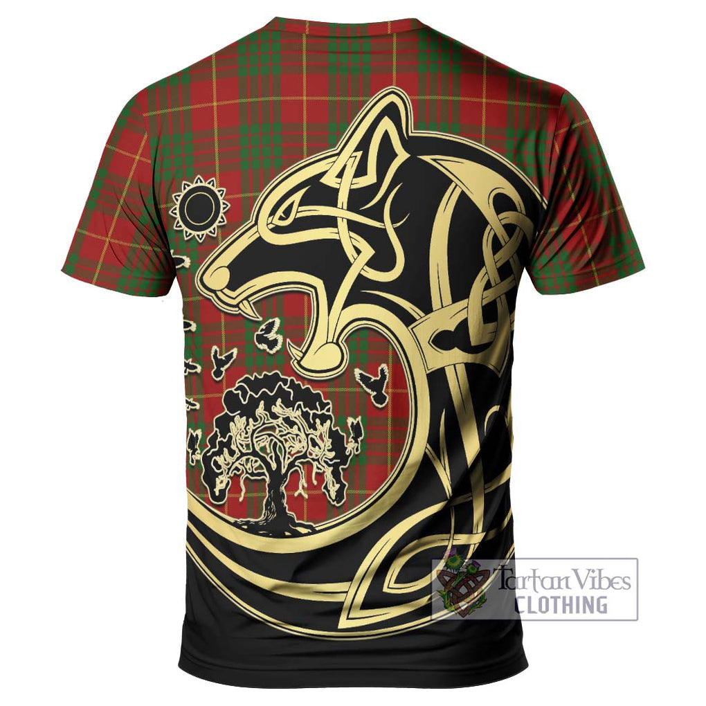 Cameron Tartan T-Shirt with Family Crest Celtic Wolf Style - Tartan Vibes Clothing