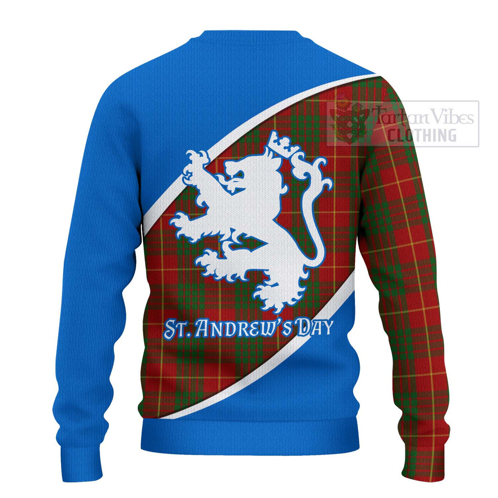 Tartan Vibes Clothing Cameron Family Crest Tartan Knitted Sweater Celebrate Saint Andrew's Day in Style