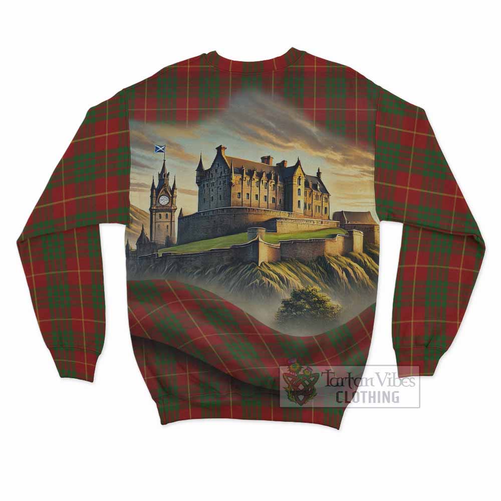 Cameron Tartan Family Crest Sweatshirt with Scottish Ancient Castle Style - Tartan Vibes Clothing