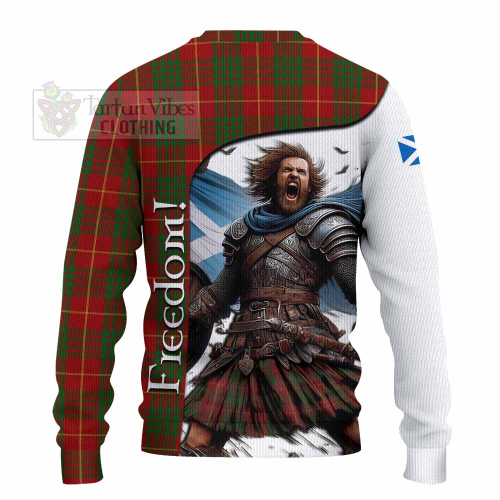 Tartan Vibes Clothing Cameron Crest Tartan Knitted Sweater Inspired by the Freedom of Scottish Warrior