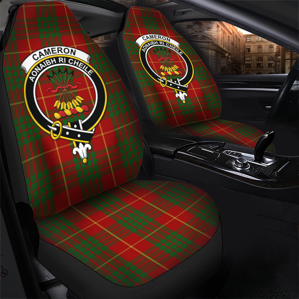 Cameron Tartan Car Seat Cover with Family Crest - Tartanvibesclothing