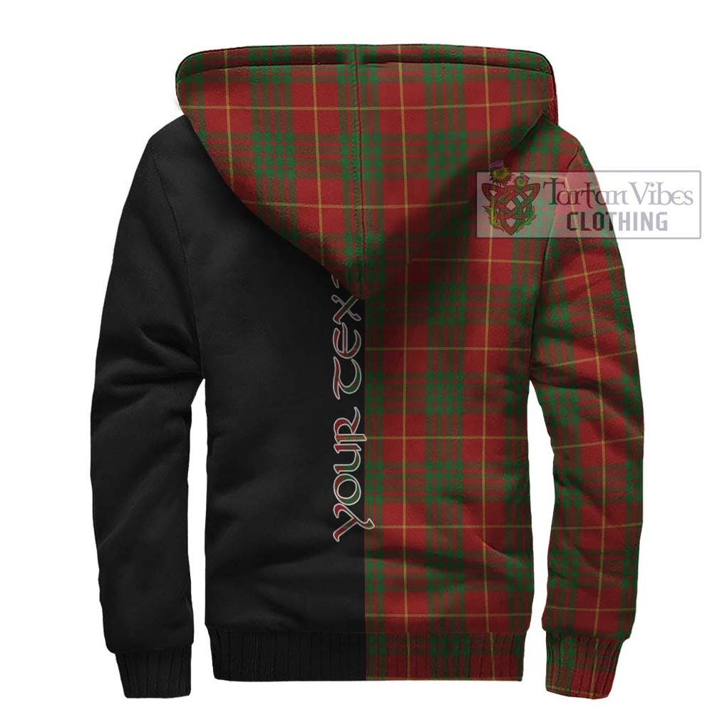 Cameron Tartan Sherpa Hoodie with Family Crest and Half Of Me Style - Tartanvibesclothing Shop